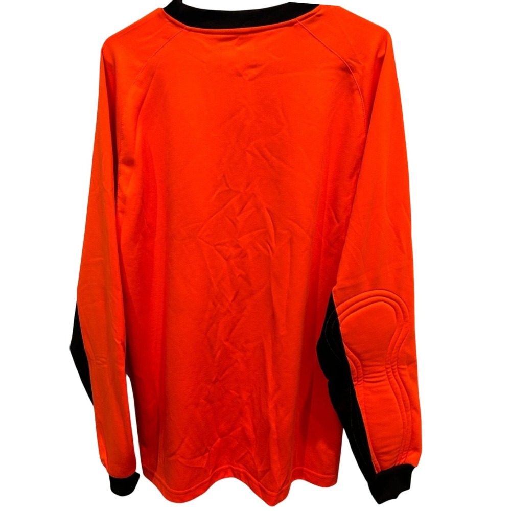 Vizari Goalkeeper Jersey Adult Large Men's Orange Padded Elbow Soccer Shirt - Picture 3 of 5